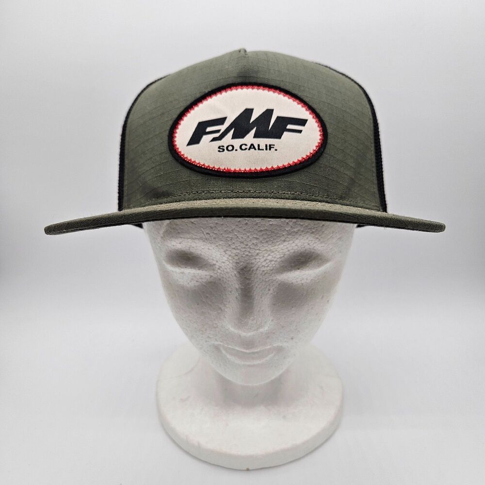 FMF Racing Snapback Hat Men's OSFM Gray Black So. Calif. Motocross Cap